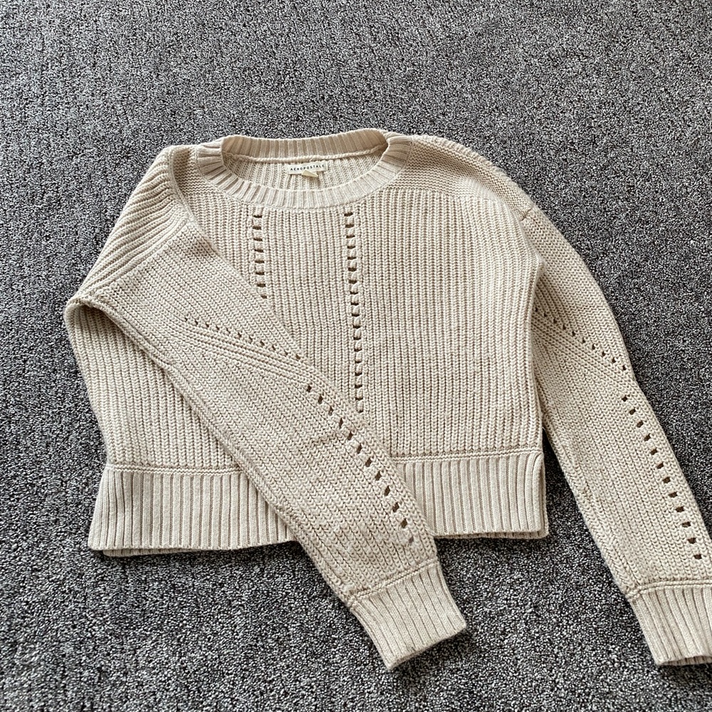 Aeropostale off-white sweater